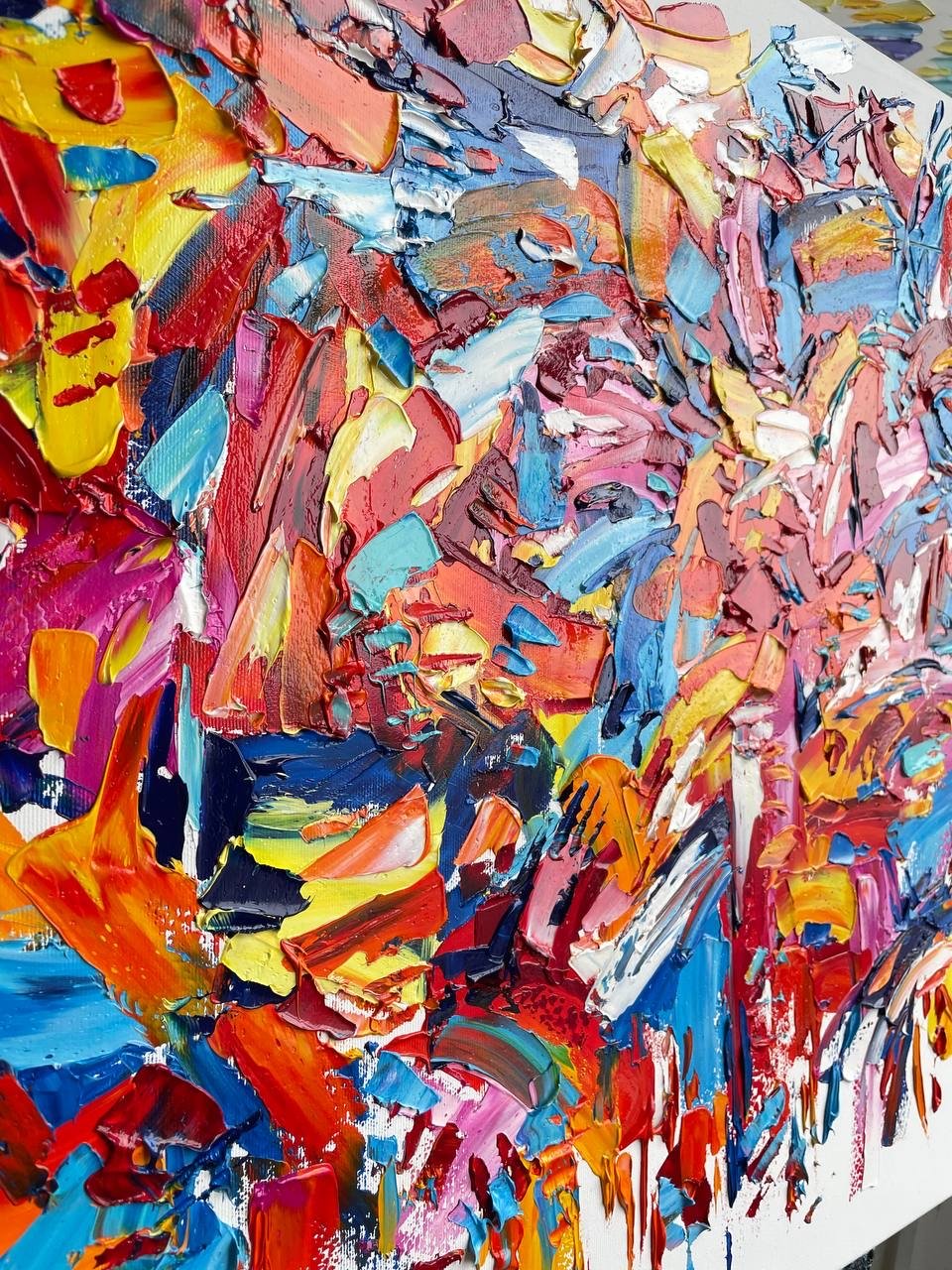 Peinture abstraite colorée, galerie de tirages d'art